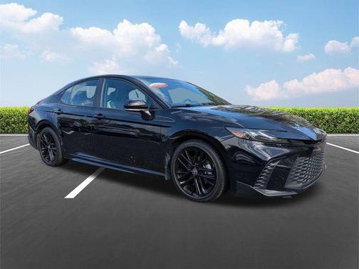 Midnight Black Metallic 2025 Toyota Camry SE