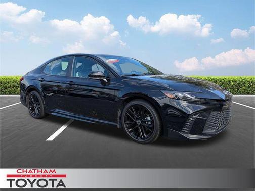 Midnight Black Metallic 2025 Toyota Camry SE