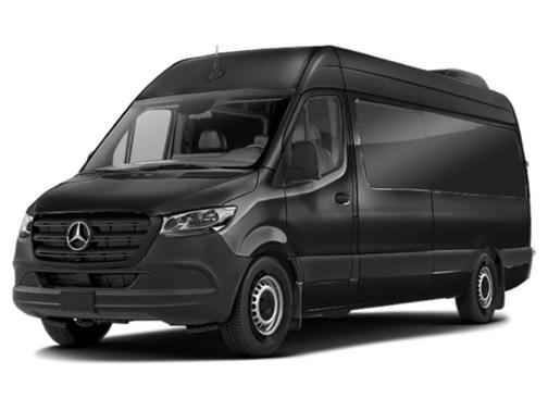 Obsidian Black Metallic 2025 Mercedes-Benz Sprinter 2500 144 WB Standard Roof Passenger