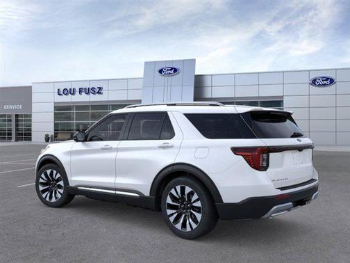 Star White Metallic Tri-Coat 2026 Ford Explorer Platinum