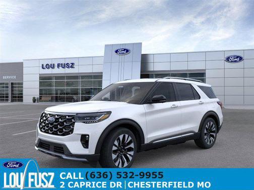 Star White Metallic Tri-Coat 2026 Ford Explorer Platinum