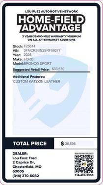 2025 Ford Bronco Sport Big Bend