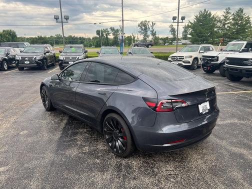 Gray 2023 Tesla Model 3 Performance