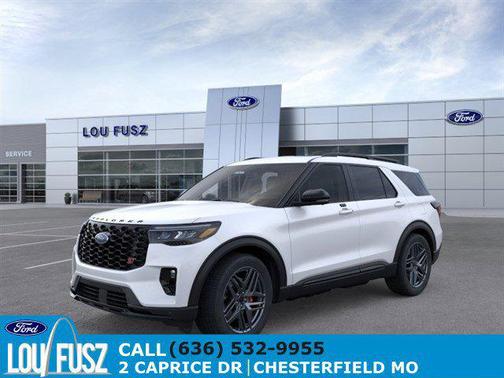 Star White Metallic Tri-Coat 2026 Ford Explorer ST
