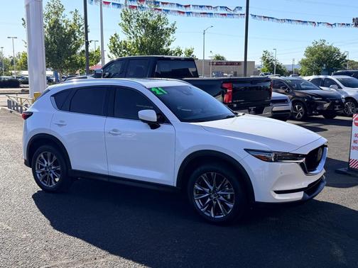 Snowflake White Pearl Mica 2021 Mazda CX-5 Signature
