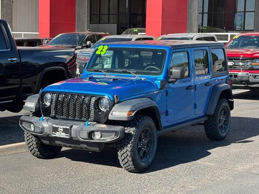 Hydro Blue Pearlcoat 2023 Jeep Wrangler 4xe Base