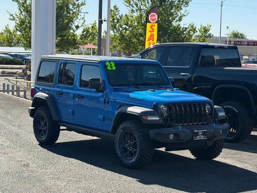 Hydro Blue Pearlcoat 2023 Jeep Wrangler 4xe Base