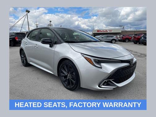 Classic Silver Metallic/Midnight Black Metallic 2025 Toyota Corolla XSE