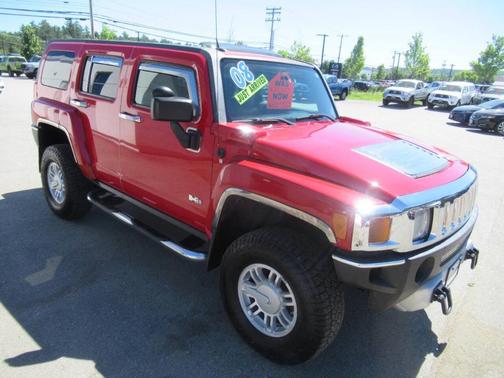 Red 2008 Hummer H3