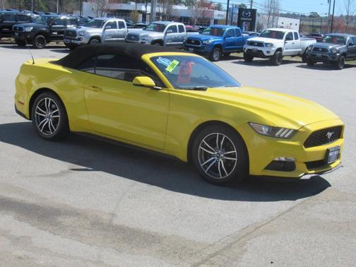 Yellow 2016 Ford Mustang EcoBoost Premium