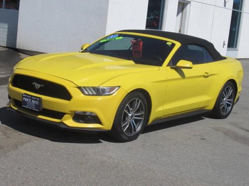 Yellow 2016 Ford Mustang EcoBoost Premium