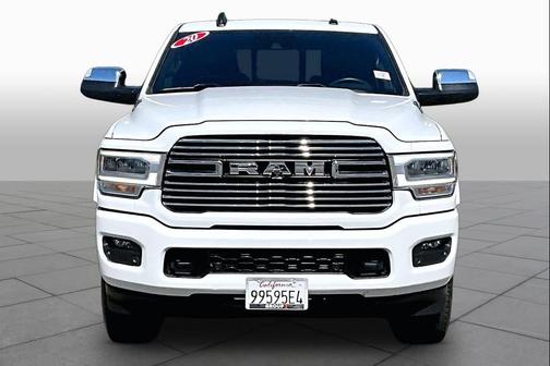 Bright White Clearcoat 2020 RAM 3500 Laramie Crew Cab 4x4 6'4' Box