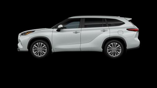 White 2026 Toyota Highlander Hybrid Platinum