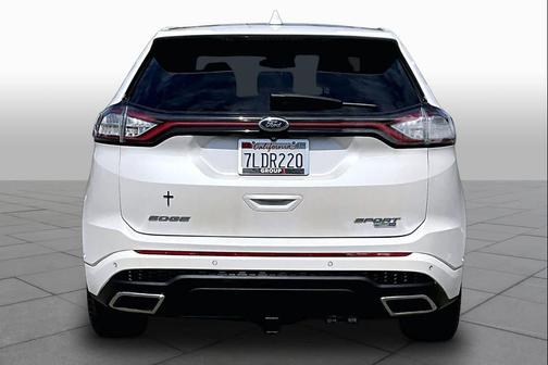 White Platinum Metallic Tri-Coat 2015 Ford Edge Sport