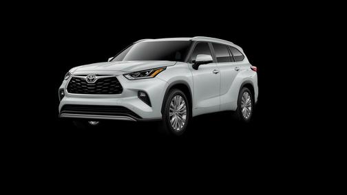 White 2026 Toyota Highlander Hybrid Platinum