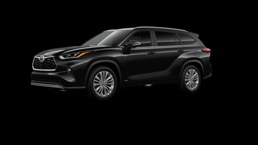 Midnight Black Metallic 2026 Toyota Highlander Hybrid Platinum