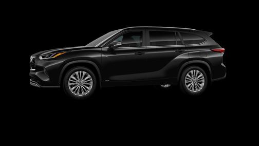 Midnight Black Metallic 2026 Toyota Highlander Hybrid Platinum