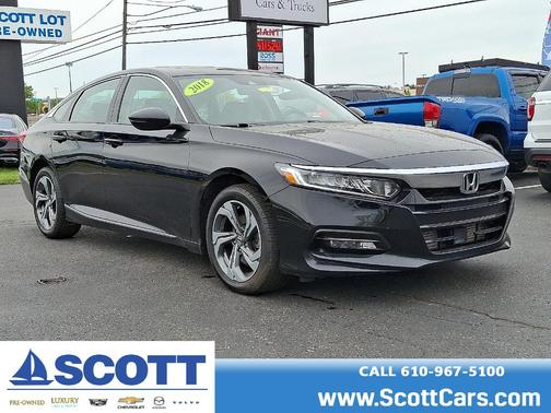Crystal Black Pearl 2018 Honda Accord EX-L 2.0T