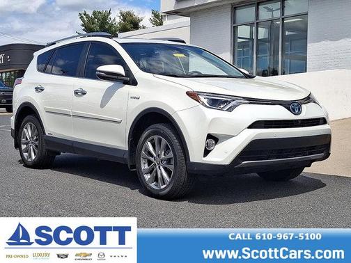 Blizzard Pearl 2018 Toyota RAV4 Hybrid Limited