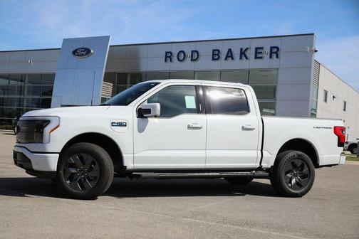 Oxford White 2025 Ford F-150 Lightning LARIAT