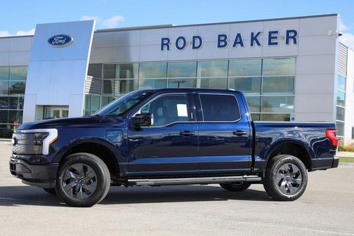 Blue 2025 Ford F-150 Lightning LARIAT