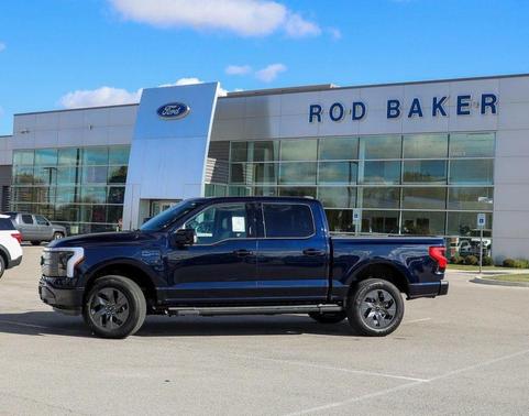 Blue 2025 Ford F-150 Lightning LARIAT