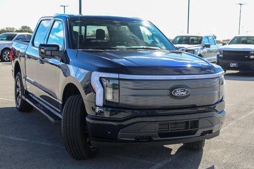 Blue 2025 Ford F-150 Lightning LARIAT