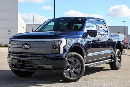 Blue 2025 Ford F-150 Lightning LARIAT