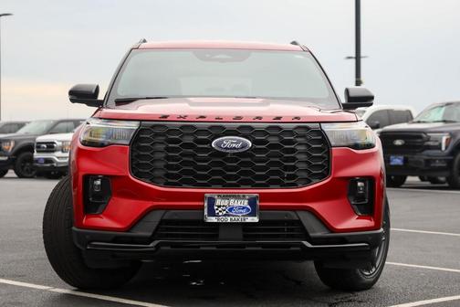 Rapid Red Metallic Tinted Clearcoat 2026 Ford Explorer ST-Line