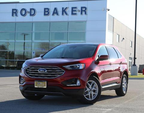 Rapid Red Metallic Tinted Clearcoat 2022 Ford Edge SEL