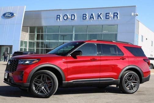 Rapid Red Metallic Tinted Clearcoat 2026 Ford Explorer ST-Line