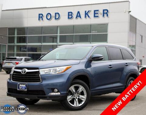 Shoreline Blue Pearl 2015 Toyota Highlander Limited
