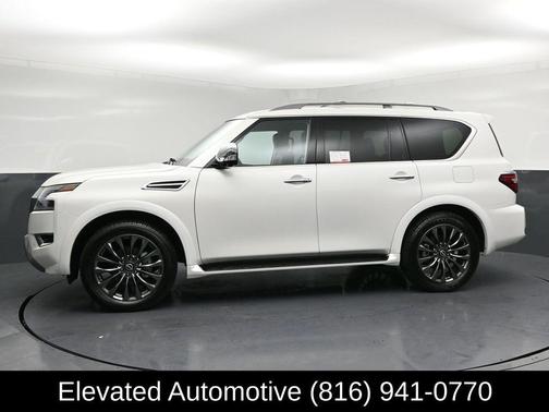 Aspen White Tricoat 2024 Nissan Armada Platinum
