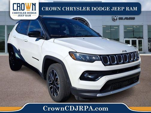 Bright White Clearcoat 2023 Jeep Compass Limited