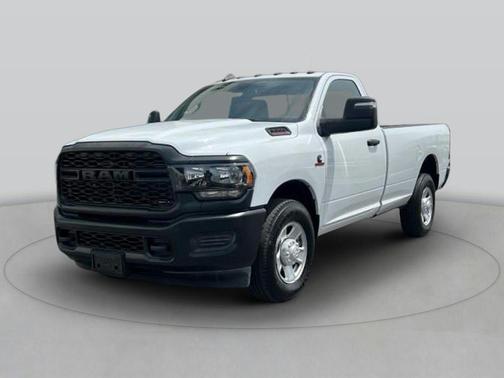 Bright White Clearcoat 2023 RAM 3500 Tradesman Crew Cab 4x4 8' Box