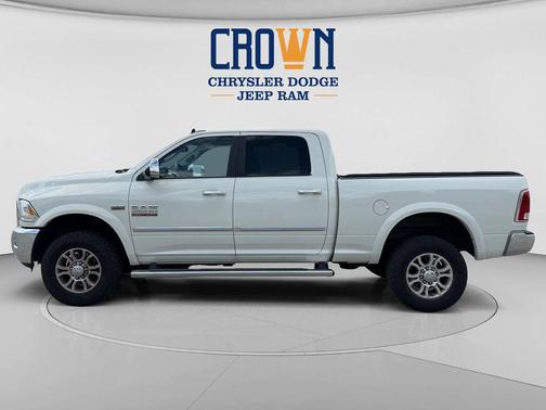 Pearl White 2018 RAM 2500 Laramie Crew Cab 4x4 6'4' Box