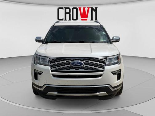 White Platinum 2018 Ford Explorer Platinum
