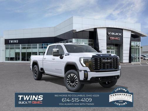 Glacier White Tricoat 2026 GMC Sierra 2500 Denali Ultimate