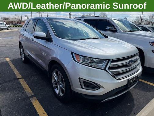 Silver 2017 Ford Edge Titanium