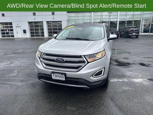 Silver 2017 Ford Edge Titanium