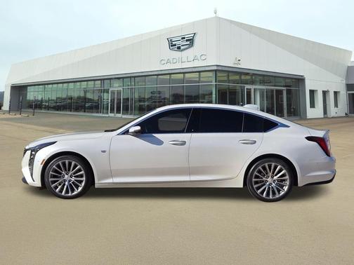 Crystal White Tricoat 2025 Cadillac CT5 Premium Luxury