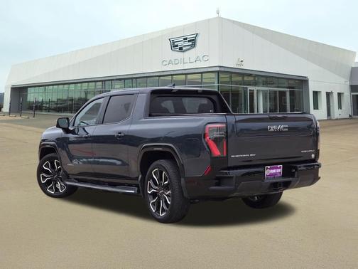 Deep Ocean Metallic 2025 GMC Sierra EV Max Range Denali