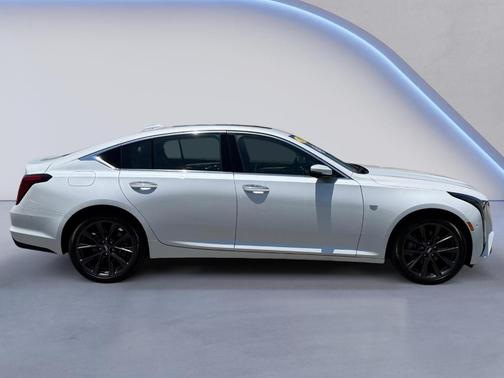 Crystal White Tri-Coat 2025 Cadillac CT5 Premium Luxury AWD