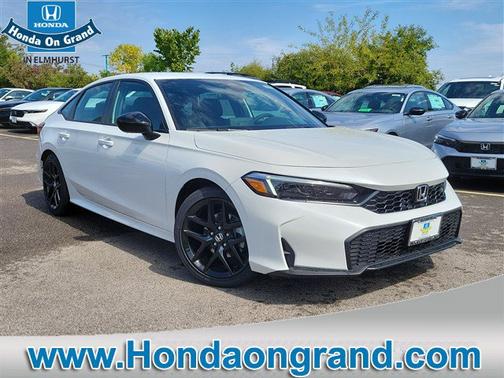 Platinum White Pearl 2026 Honda Civic Sport
