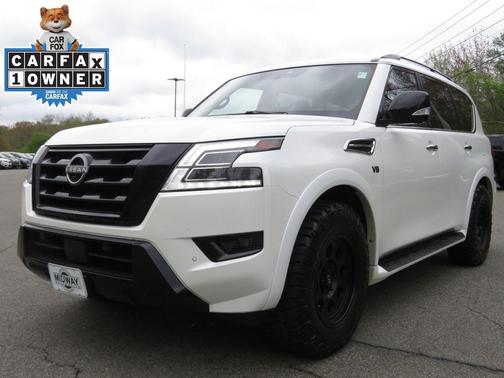 Aspen White TriCoat Pearl 2022 Nissan Armada SL 4WD