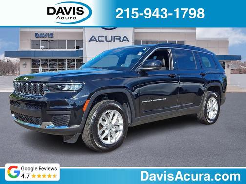 Diamond Black Crystal Pearlcoat 2025 Jeep Grand Cherokee L Laredo