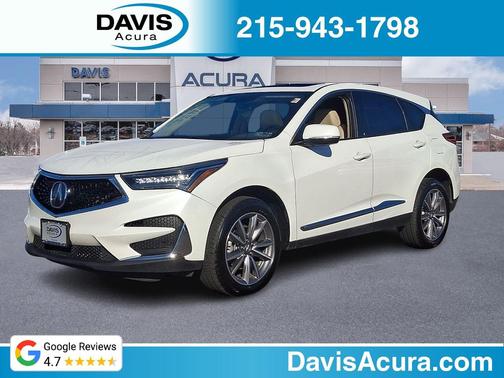 Platinum White 2021 Acura RDX Technology Package