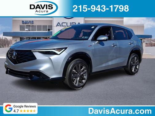Solar Silver Metallic 2025 Acura ADX A-Spec