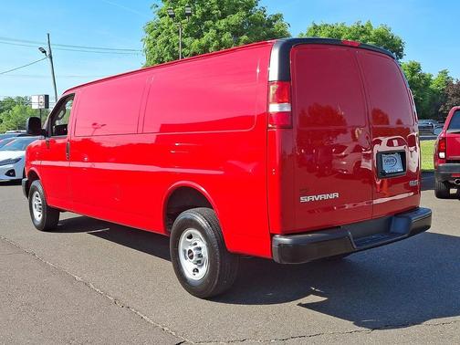 Cardinal Red 2024 GMC Savana 3500 RWD 3500 Extended Wheelbase Work Van