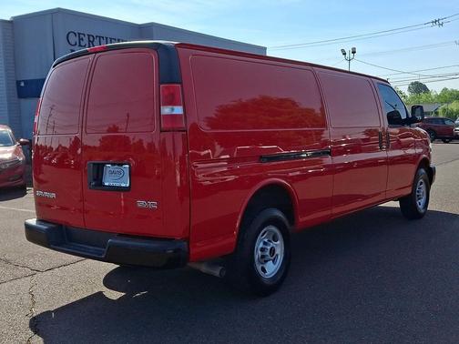 Cardinal Red 2024 GMC Savana 3500 RWD 3500 Extended Wheelbase Work Van